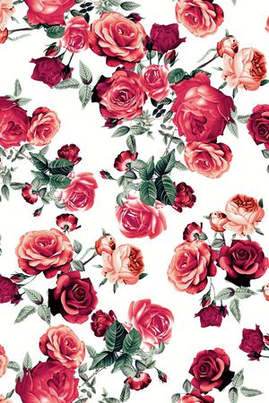 玫瑰印花华亿平台图片