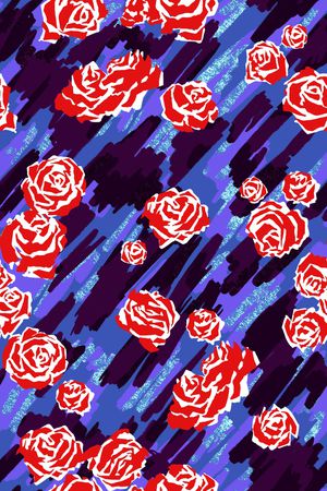 艺术笔触底纹印花华亿平台图片