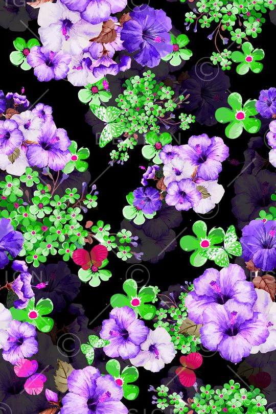 花朵印花华亿平台图片