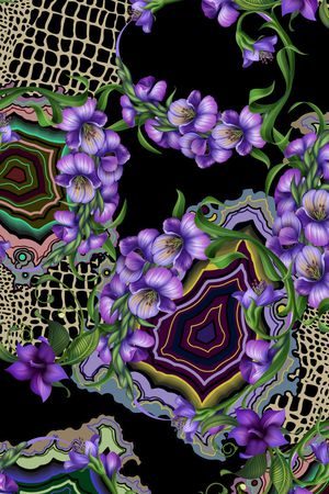 几何印花华亿平台图片