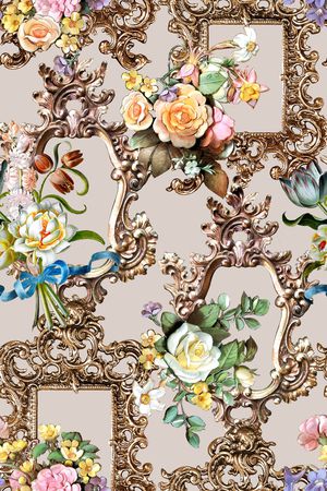 欧式印花华亿平台图片