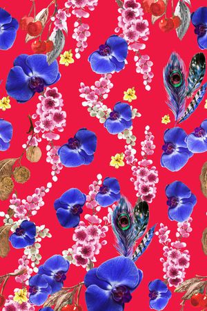 手绘印花华亿平台图片