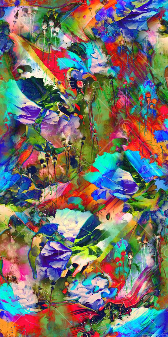 抽象印花华亿平台图片