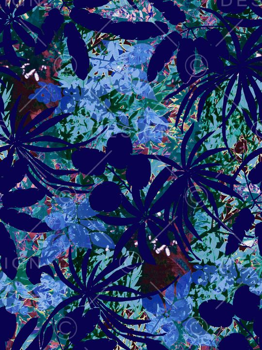 天堂鸟花印花华亿平台图片