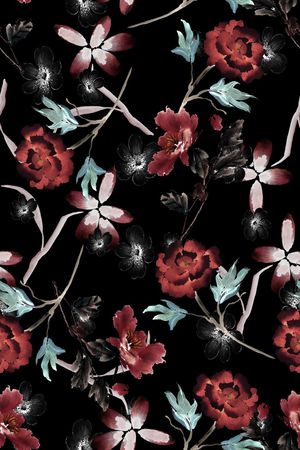 手绘印花华亿平台图片