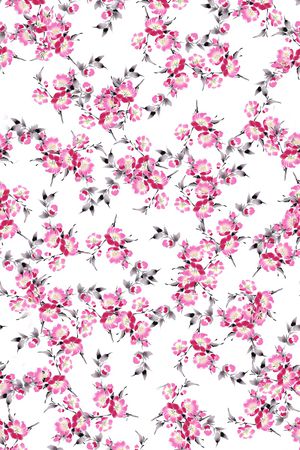 数码花卉类印花华亿平台图片