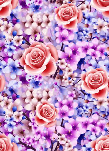 742654-桃花源时尚女装面料华亿平台（紫）