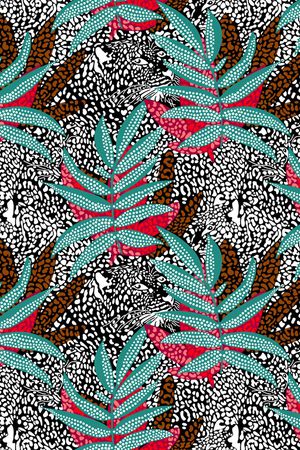 树叶印花华亿平台图片