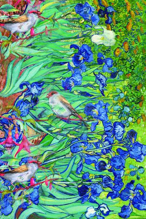 水仙花印花华亿平台图片