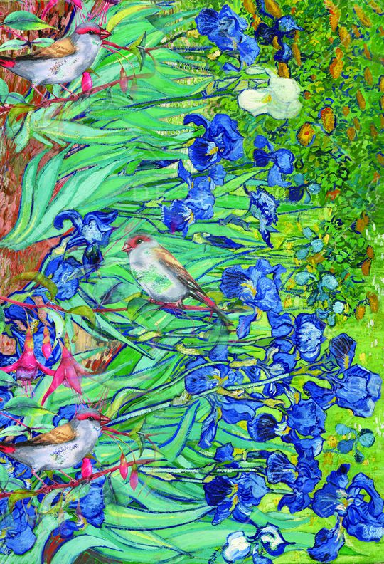 水仙花印花华亿平台图片