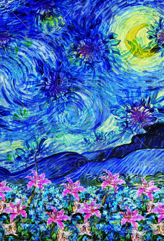 花朵印花华亿平台图片