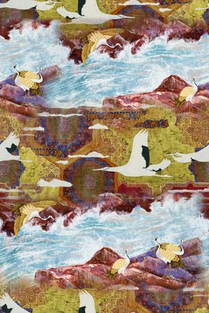 抽象印花华亿平台图片