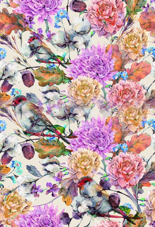 牡丹印花华亿平台图片