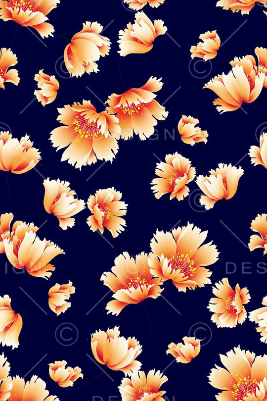 花瓣印花华亿平台图片