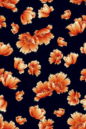 花瓣印花华亿平台图片