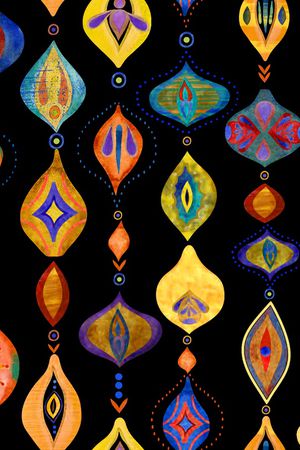 不规则几何印花华亿平台图片