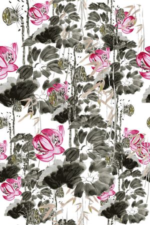 竹叶印花华亿平台图片