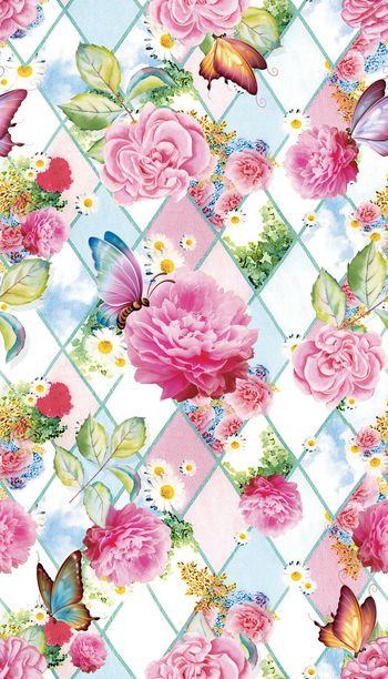 潮流时尚花卉系列印花华亿平台图片