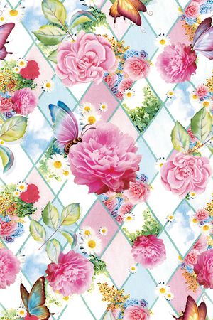 潮流时尚花卉系列印花华亿平台图片