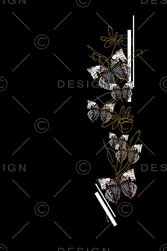 黑白印花华亿平台图片