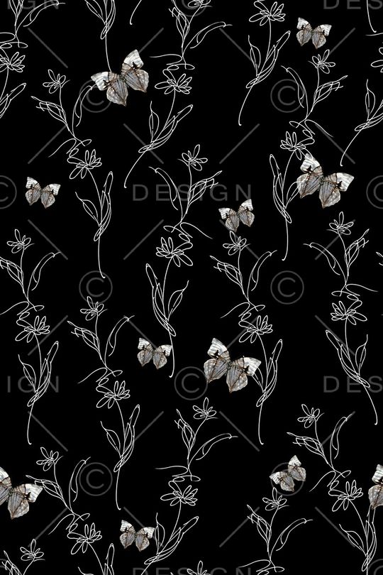 黑白印花华亿平台图片