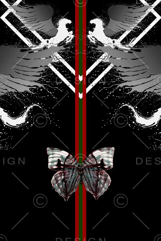 黑白印花华亿平台图片