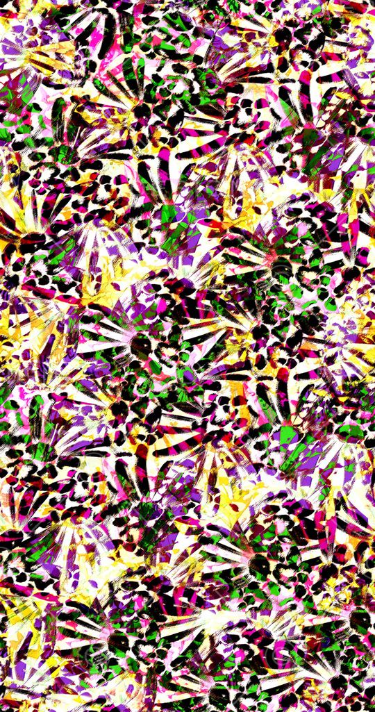 三色堇印花华亿平台图片