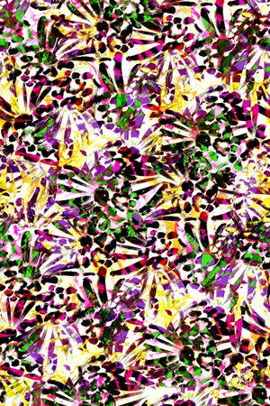 三色堇印花华亿平台图片