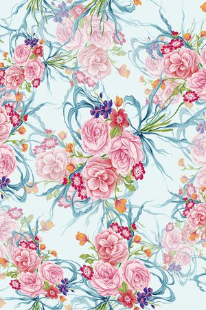 中国画花卉印花华亿平台图片