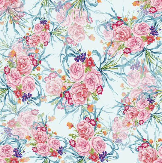 中国画花卉印花华亿平台图片