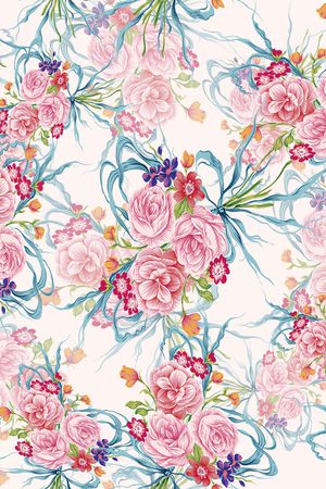 中国画花卉印花华亿平台图片