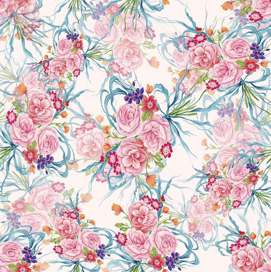 中国画花卉印花华亿平台图片