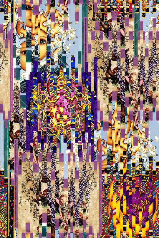 抽象印花华亿平台图片