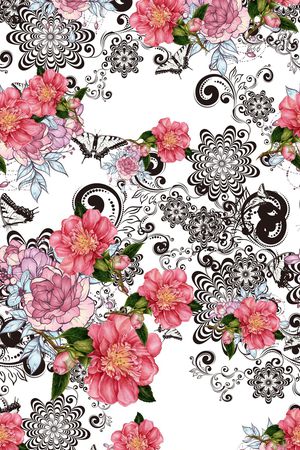 女装-四方连续-上半年印花华亿平台图片