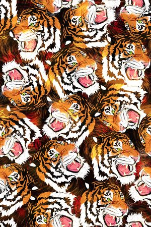 动物纹印花华亿平台图片