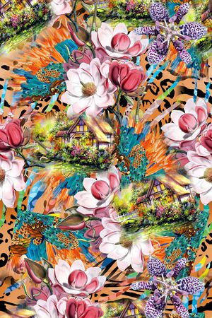 乱花印花华亿平台图片