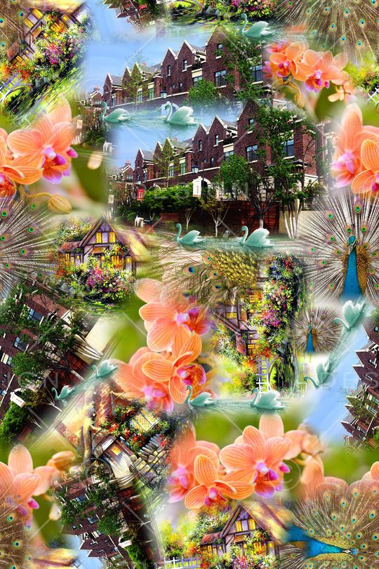 乱花印花华亿平台图片