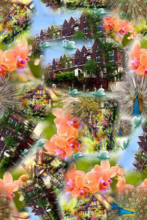 乱花印花华亿平台图片