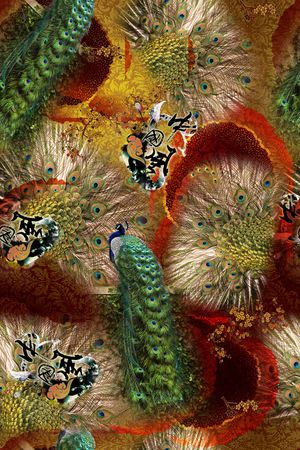 中国风印花华亿平台图片