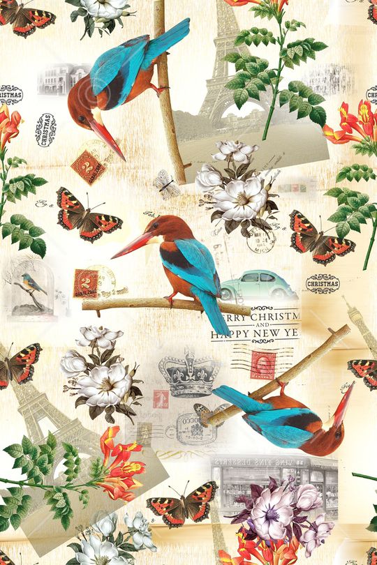 小鸟印花华亿平台图片