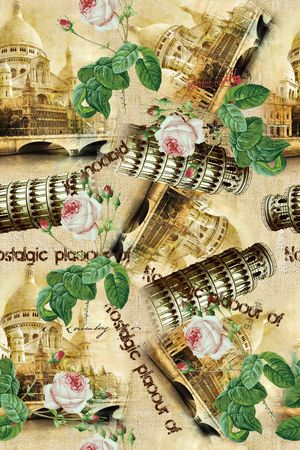 手绘花卉印花华亿平台图片