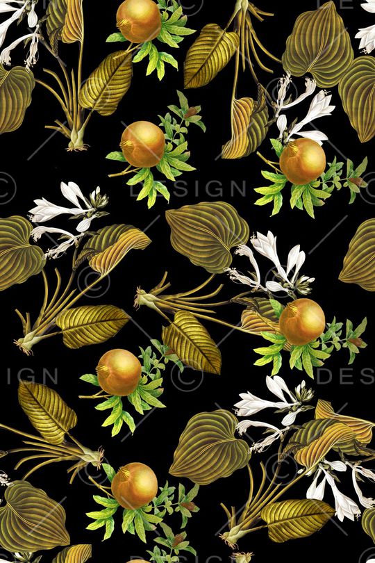 石榴果印花华亿平台图片