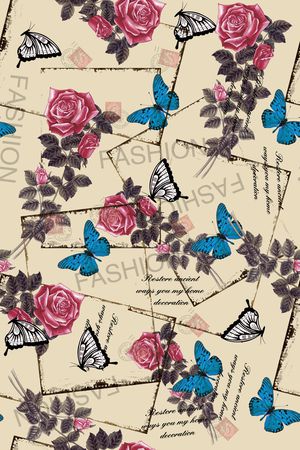 玫瑰花卉印花华亿平台图片