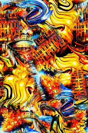 欧式油画印花华亿平台图片