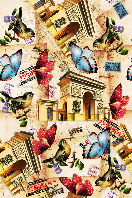 小鸟印花华亿平台图片