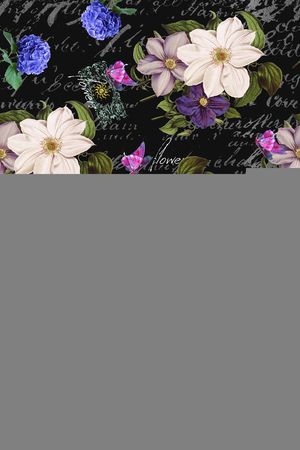 花卉背景印花华亿平台图片