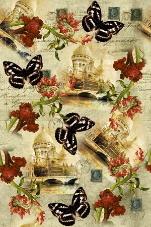 欧式花卉印花华亿平台图片