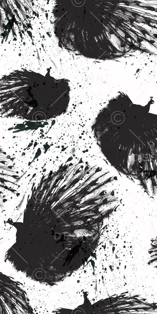 水墨印花华亿平台图片