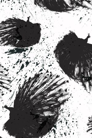 水墨印花华亿平台图片