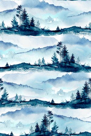 水墨印花华亿平台图片